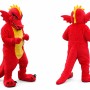 Red Dragon Mascot Costume