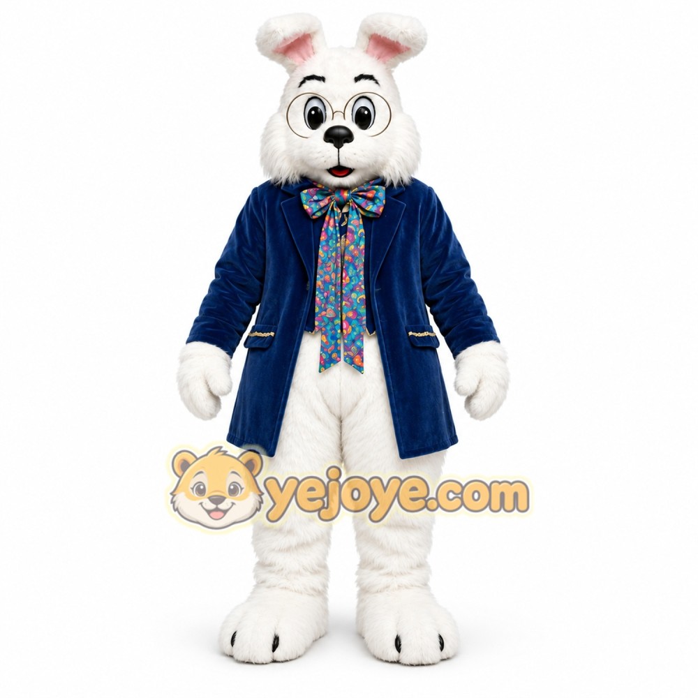 Blue Rabbit Mascot Costume Blue Rabbit Mascot Costume