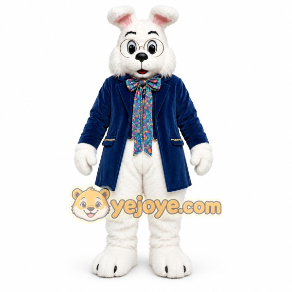 Blue Rabbit Mascot Costume