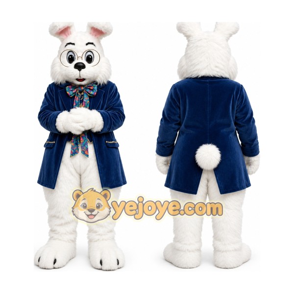 Blue Rabbit Mascot Costume