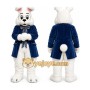Blue Rabbit Mascot Costume