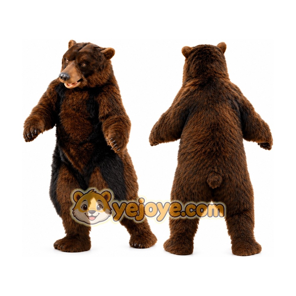 Brown Bear Mascot Costume Suit for Events Brown Bear Mascot Costume Suit for Events