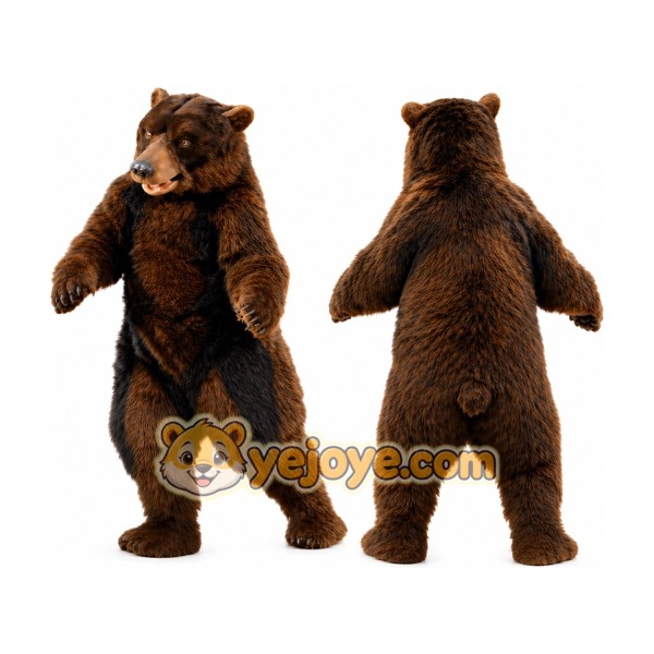 Brown Bear Mascot Costume Suit for Events