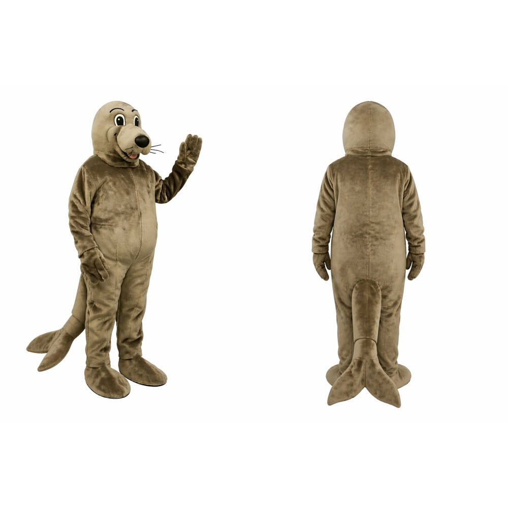 Brown Seal Mascot Costume
