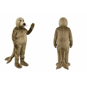 Brown Seal Mascot Costume