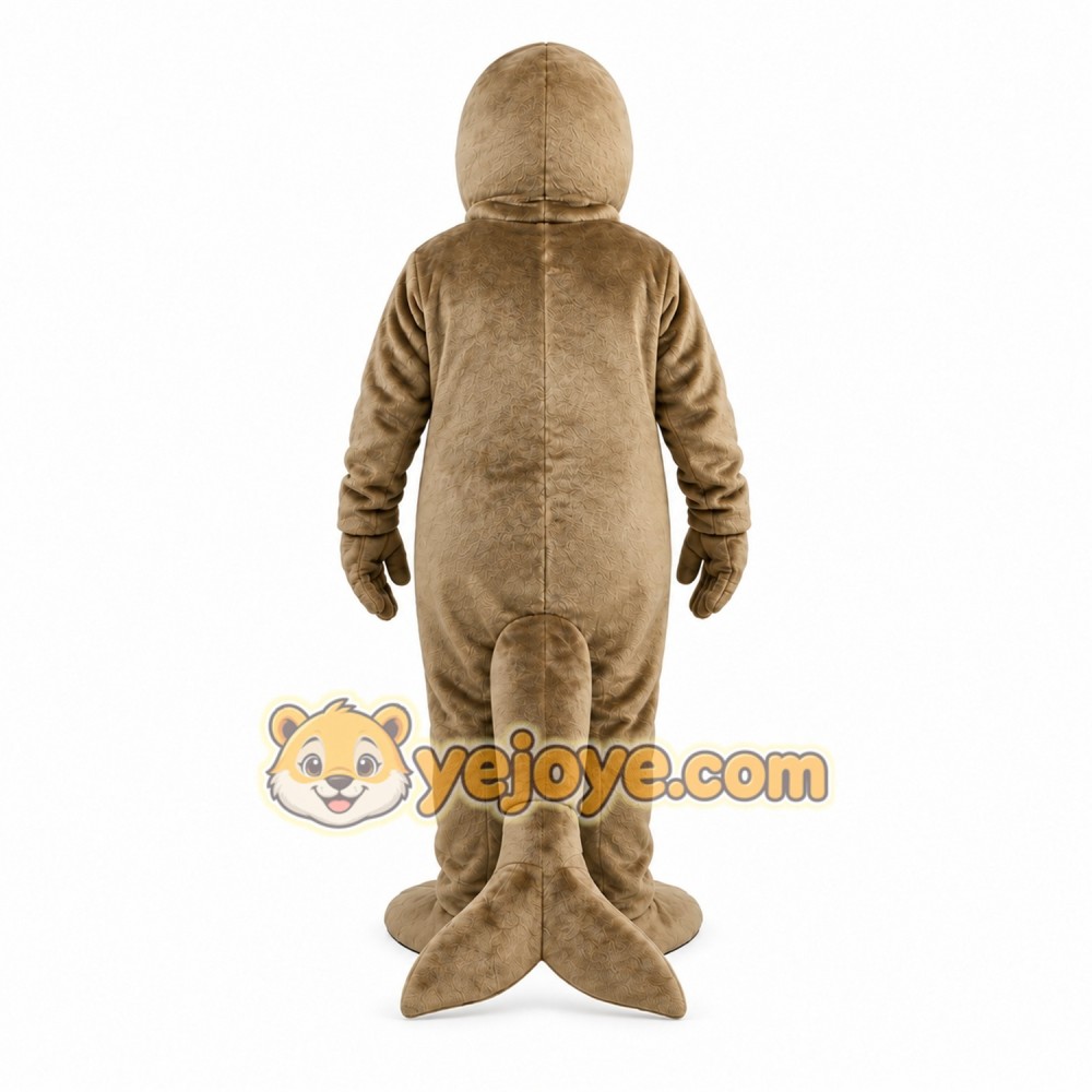 Brown Seal Mascot Costume