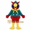 Red Parrot Mascot Costume with Yellow Accents Red Parrot Mascot Costume with Yellow Accents