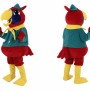 Red Parrot Mascot Costume with Yellow Accents
