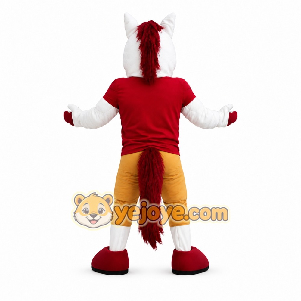 Red Horse Mascot Costume Red Horse Mascot Costume