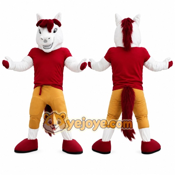 Red Horse Mascot Costume
