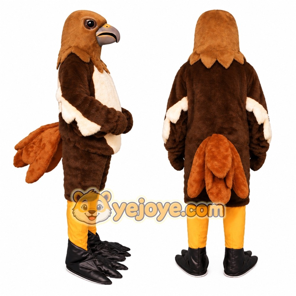 Brown Eagle Mascot Costume for Kids and Adults Brown Eagle Mascot Costume for Kids and Adults