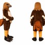Brown Eagle Mascot Costume for Kids and Adults
