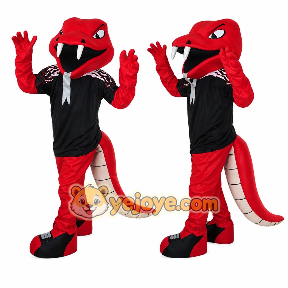 Red Snake Mascot Costume Red Snake Mascot Costume