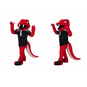 Red Snake Mascot Costume