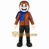 Blue Aviator Mascot Costume Blue Aviator Mascot Costume