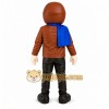 Blue Aviator Mascot Costume Blue Aviator Mascot Costume