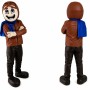 Blue Aviator Mascot Costume