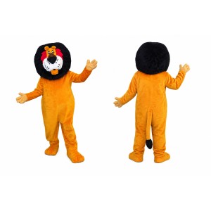 Orange Lion Mascot Costume For Kids and Adults