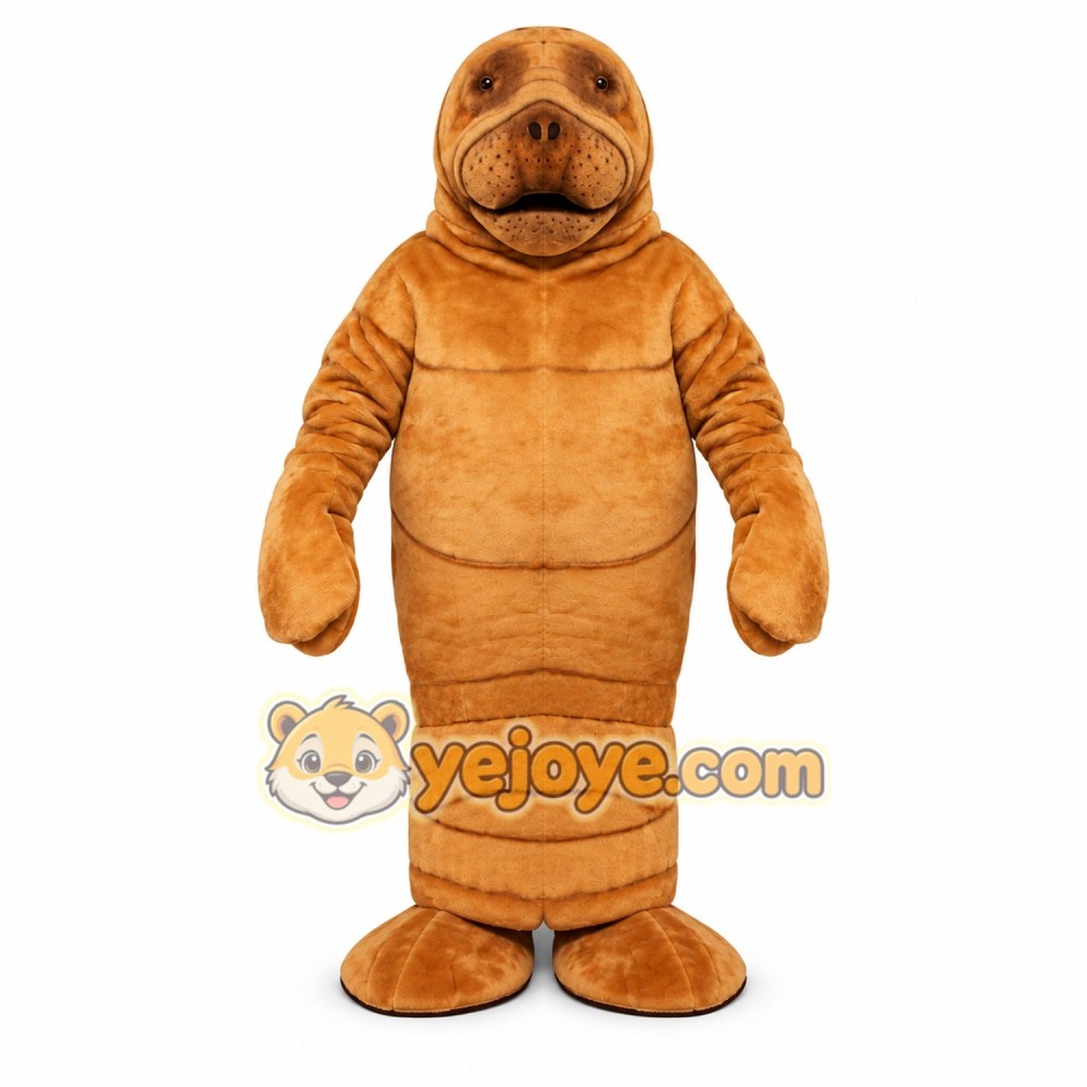 Brown Walrus Mascot Costume for Parties and Events Brown Walrus Mascot Costume for Parties and Events
