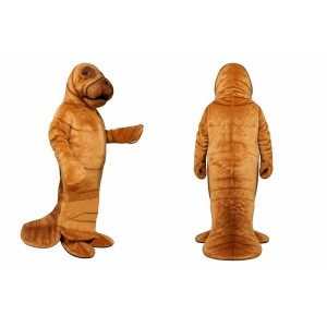 Brown Walrus Mascot Costume for Parties and Events
