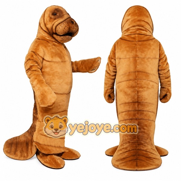 Brown Walrus Mascot Costume for Parties and Events