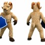 Ram Mascot Costume with Blue Shield