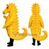 Yellow Seahorse Mascot Costume Suit