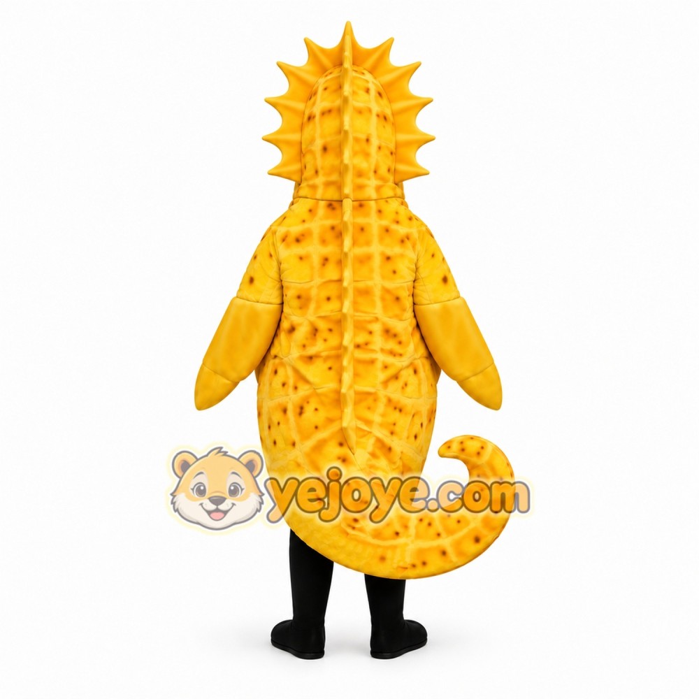 Yellow Seahorse Mascot Costume Suit Yellow Seahorse Mascot Costume Suit
