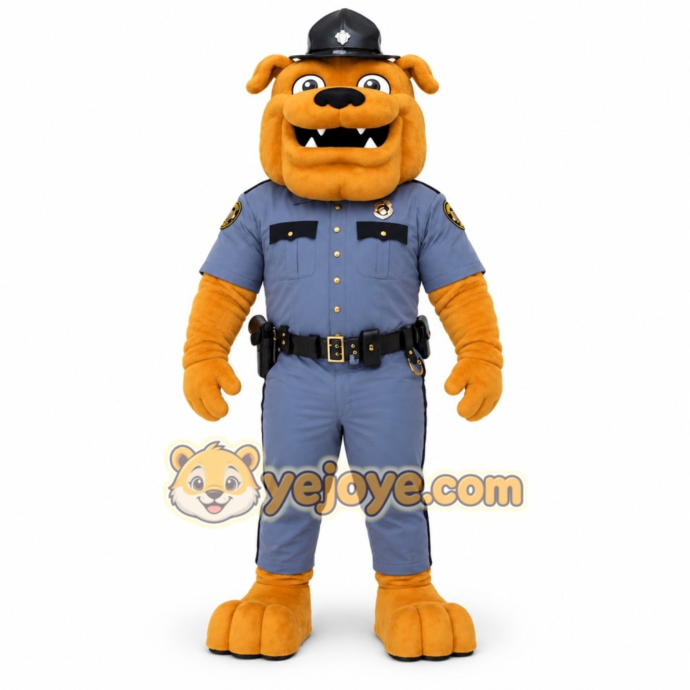 Blue Dog Police Mascot Costume