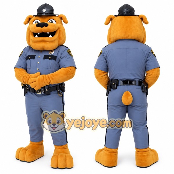 Blue Dog Police Mascot Costume