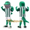 Green Shark Mascot Costume for Events and Celebrations Green Shark Mascot Costume for Events and Celebrations