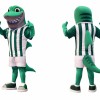 Green Shark Mascot Costume for Events and Celebrations