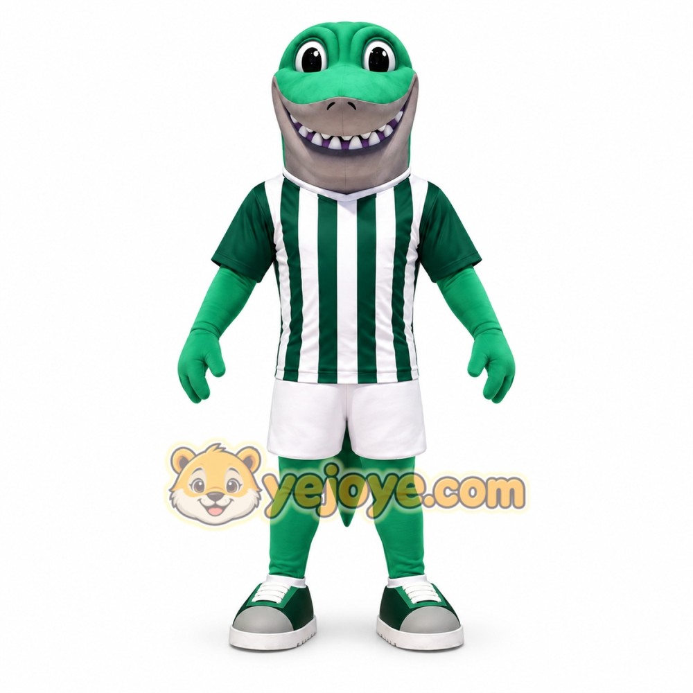 Green Shark Mascot Costume for Events and Celebrations Green Shark Mascot Costume for Events and Celebrations