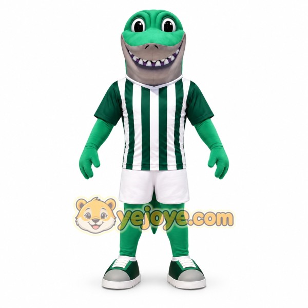 Green Shark Mascot Costume for Events and Celebrations