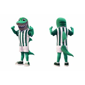 Green Shark Mascot Costume for Events and Celebrations
