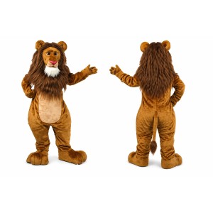 Brown Lion Mascot Costume