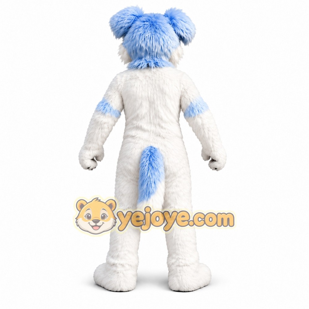Blue Dog Mascot Costume for Events Party Dress Up