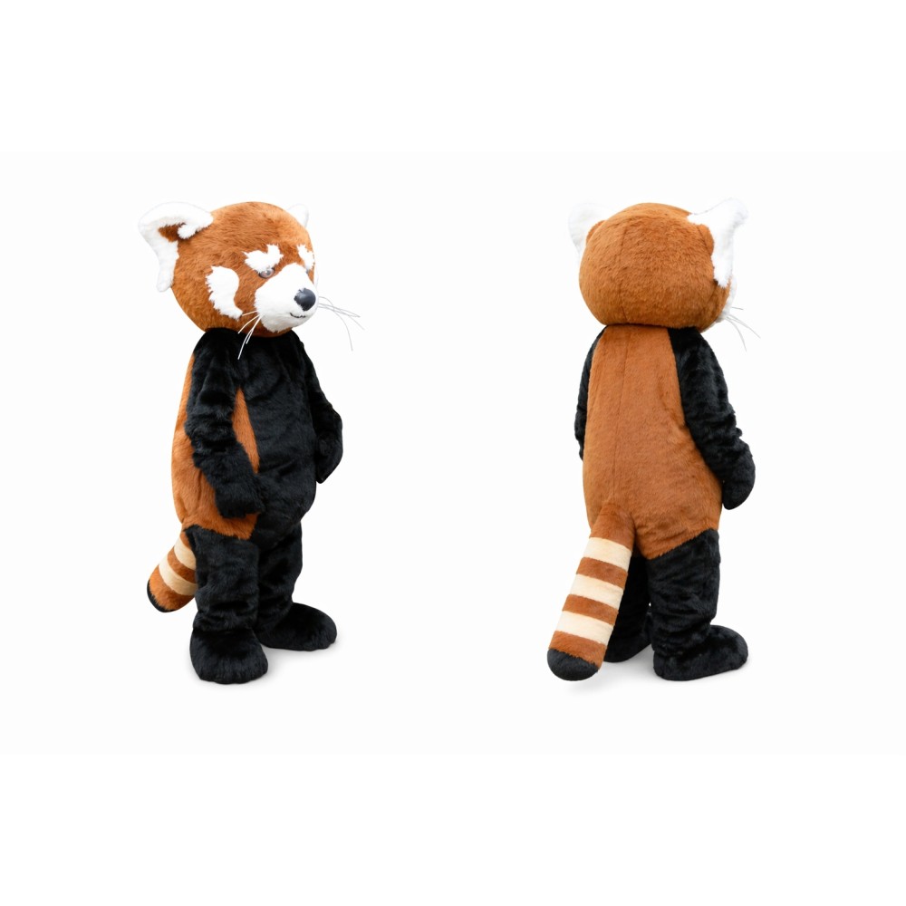 Brown Red Panda Mascot Costume for Kids and Adults