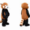 Brown Red Panda Mascot Costume for Kids and Adults