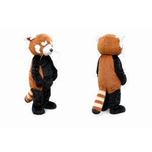 Brown Red Panda Mascot Costume for Kids and Adults