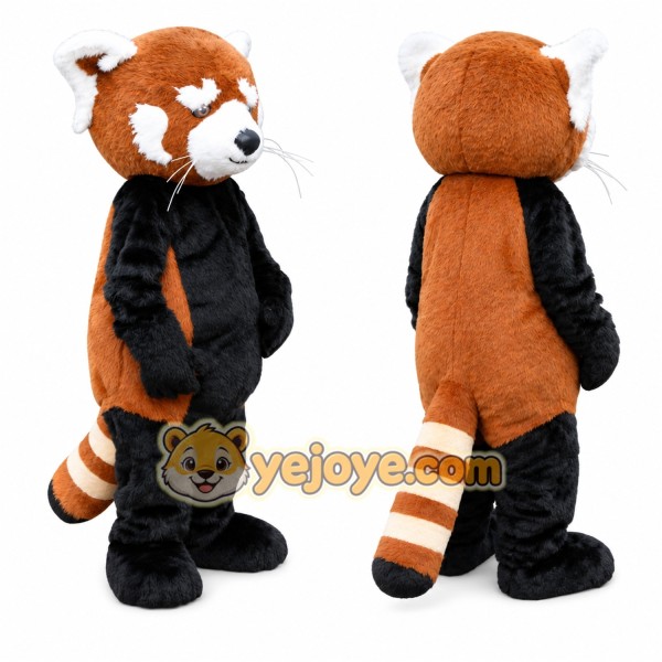 Brown Red Panda Mascot Costume for Kids and Adults
