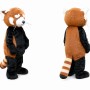 Brown Red Panda Mascot Costume for Kids and Adults
