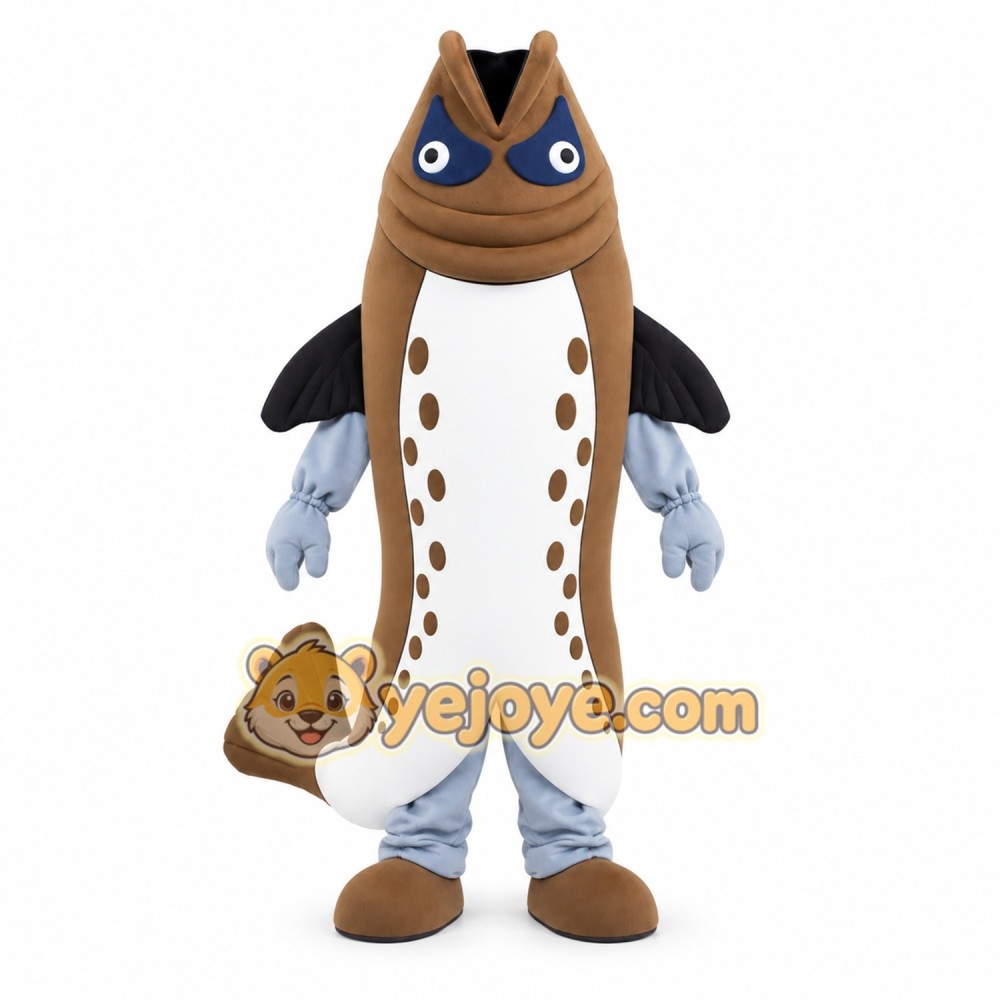 Brown Fish Mascot Costume Brown Fish Mascot Costume