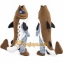 Brown Fish Mascot Costume