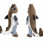 Brown Fish Mascot Costume