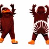 Brown Bird Mascot Costume