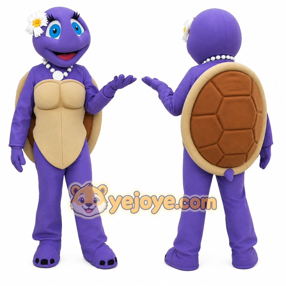 Purple Turtle Mascot Costume for Kids and Adults Purple Turtle Mascot Costume for Kids and Adults