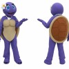 Purple Turtle Mascot Costume for Kids and Adults