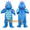Blue Dragon Mascot Costume for Kids and Adults
