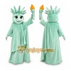 Mint Green Mascot Costume with Torch